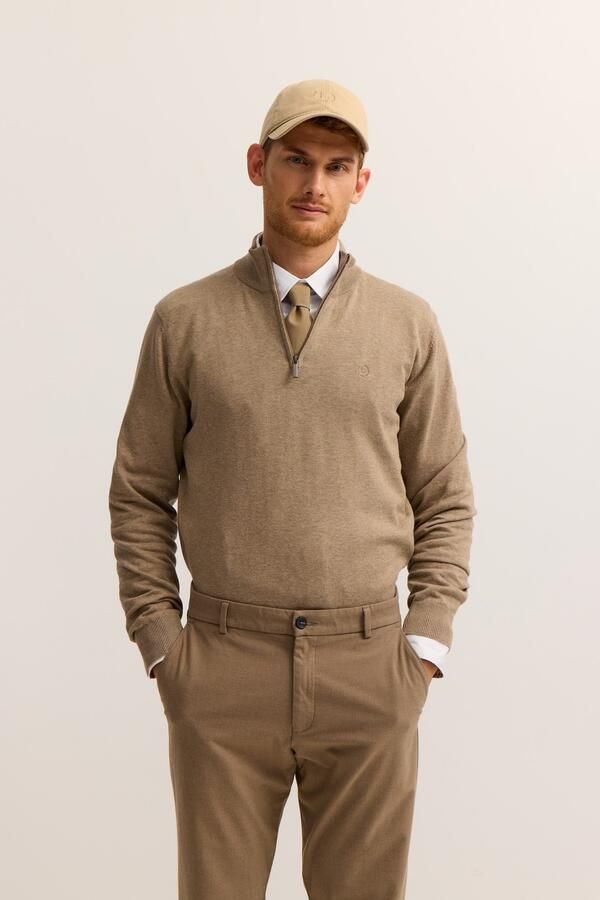 Bugatti Schipperstrui Regular fit van katoen met ritssluiting - Foto 3