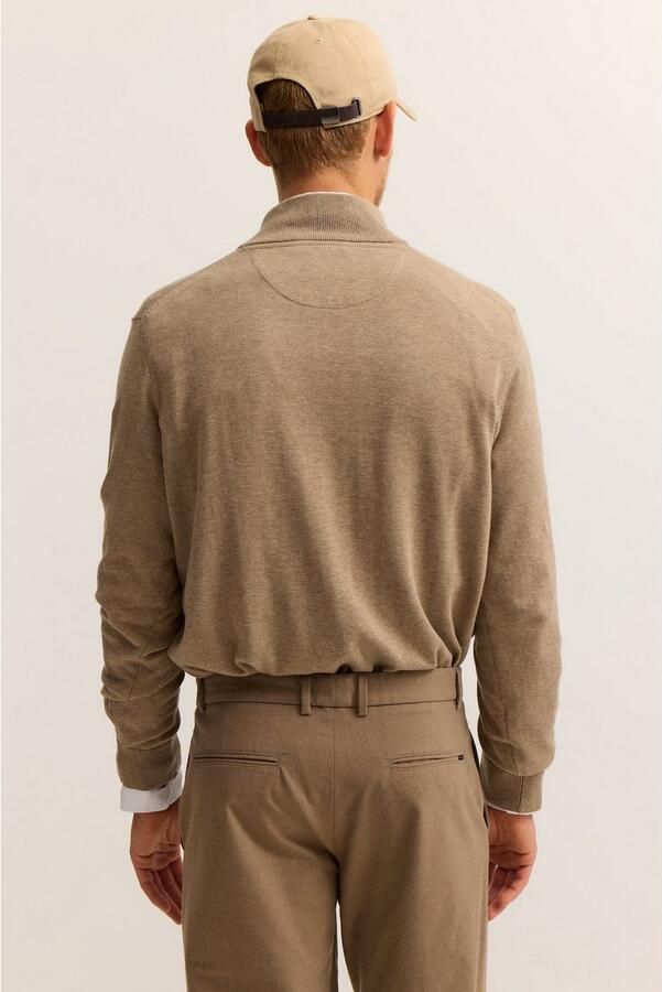 Bugatti Schipperstrui Regular fit van katoen met ritssluiting - Foto 2