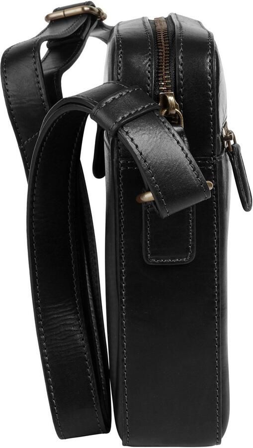 Bugatti Schoudertas Remo echt leder - Foto 4