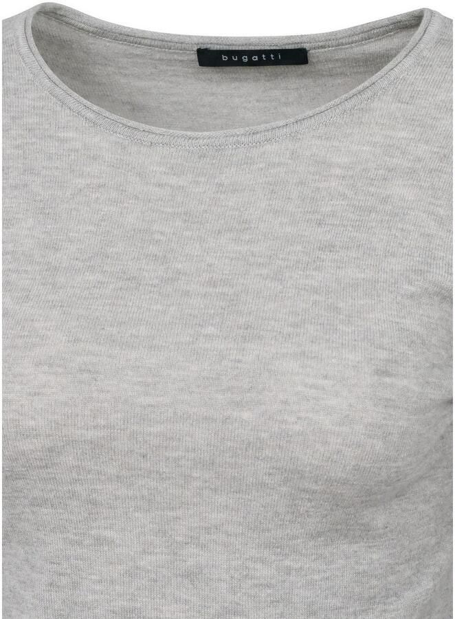 Bugatti Shirt met lange mouwen met ronde hals en lange mouwen - Foto 2