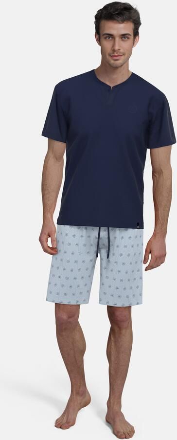 Bugatti Shortama Florence V-hals korte mouw korte broek met logo (2-delig) - Foto 5