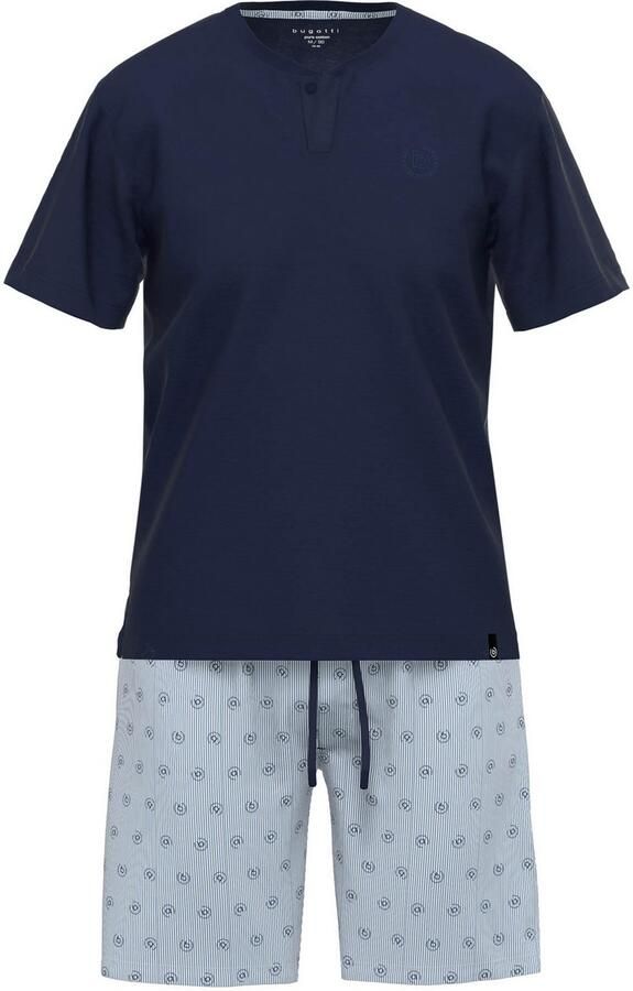 Bugatti Shortama Florence V-hals korte mouw korte broek met logo (2-delig) - Foto 2