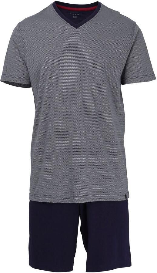 Bugatti Shortama Genua V-hals korte mouw korte broek zacht comfortabel (2-delig) - Foto 6