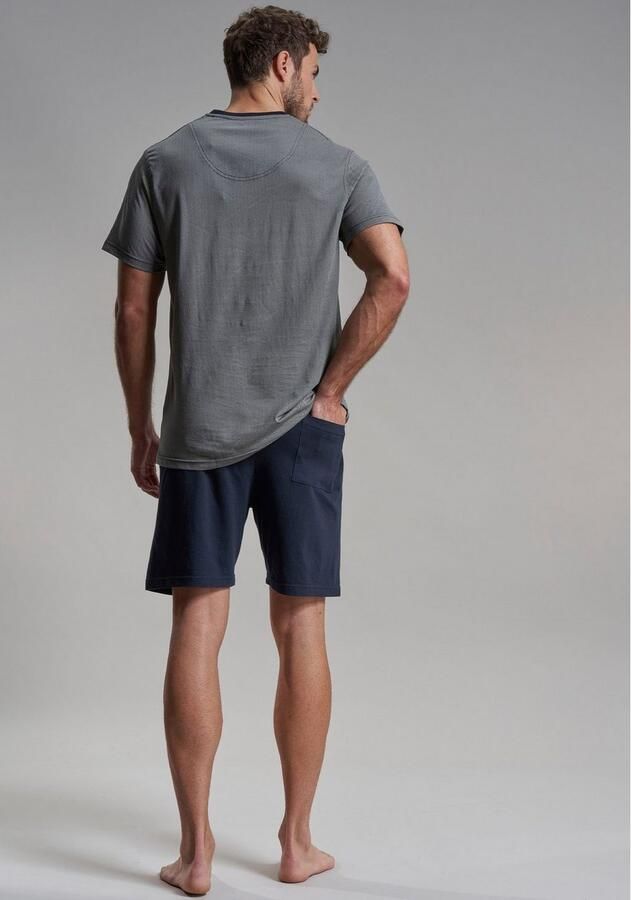 Bugatti Shortama Genua V-hals korte mouw korte broek zacht comfortabel (2-delig) - Foto 2