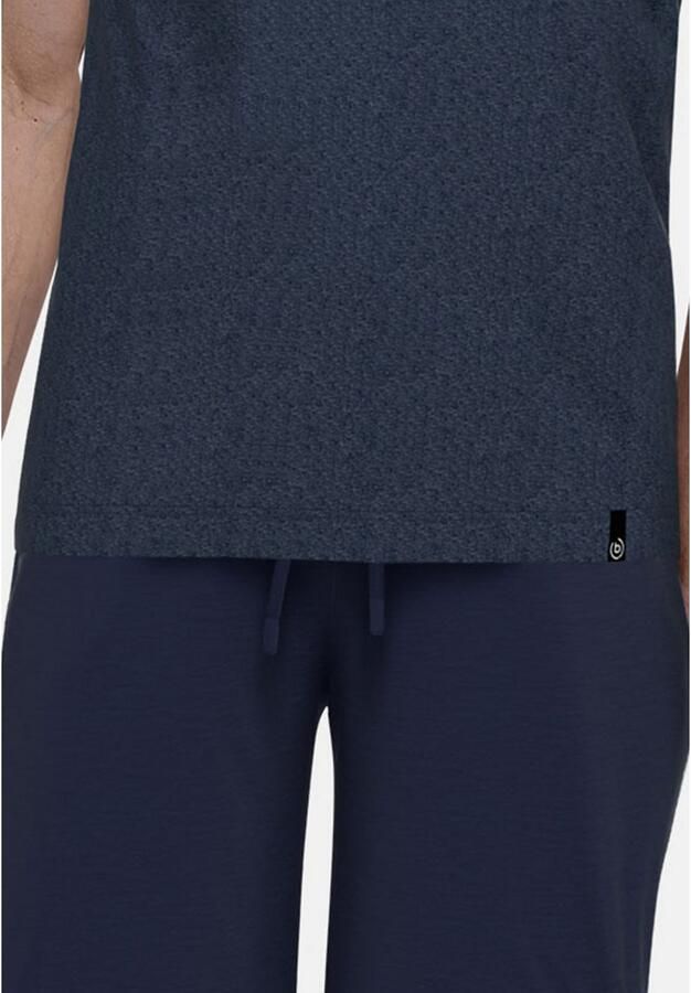 Bugatti Shortama Turijn V-hals korte mouw korte broek met logo katoenmix (2-delig)