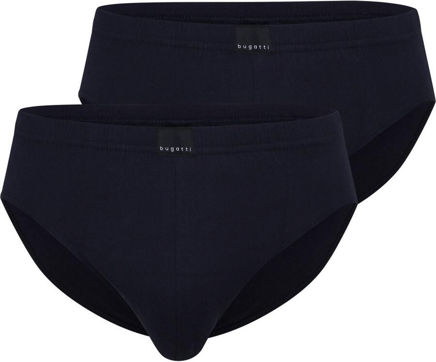 Bugatti Slip Madrid zacht basic smal ade d brede band katoenmix met logo (2 stuks Set van 2) - Foto 2