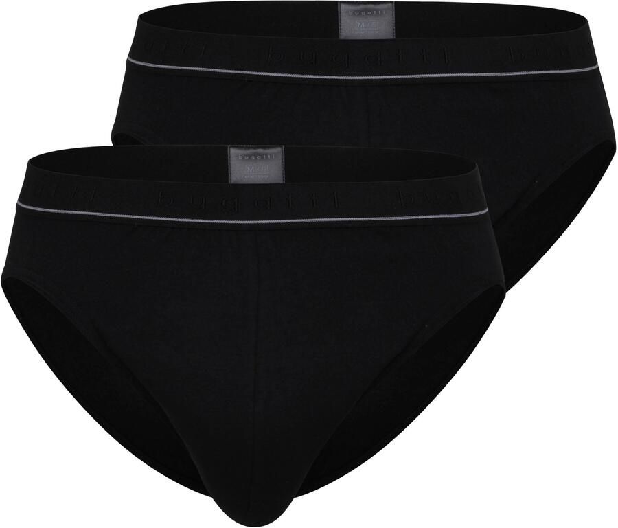 Bugatti Slip Sport slip 2-pack zacht verwar d smal ade d comfortabel logoband (Set van 2) - Foto 2