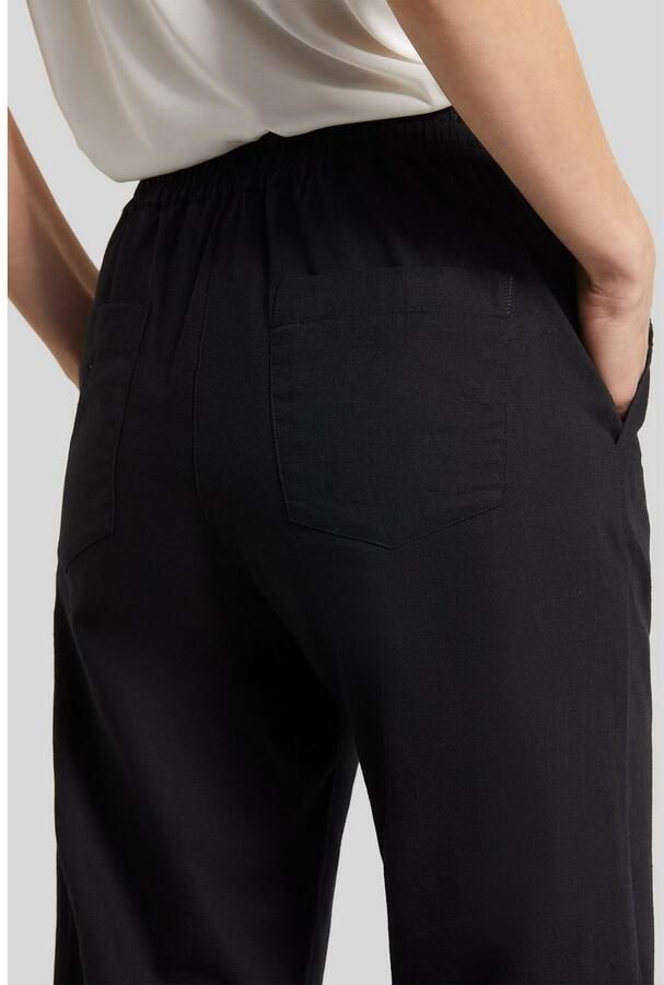 Bugatti Stoffen broek met een rijgkoord en elastische band