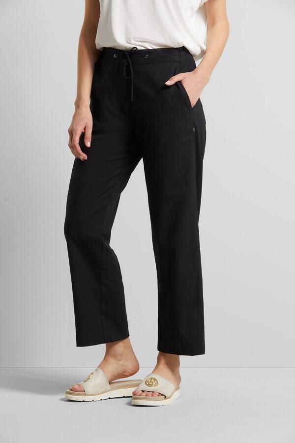 Bugatti Stoffen broek met een rijgkoord en elastische band - Foto 2