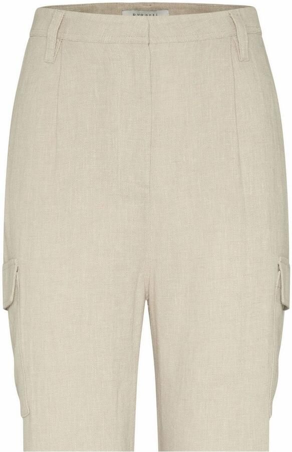 Bugatti Stoffen broek met riemlussen