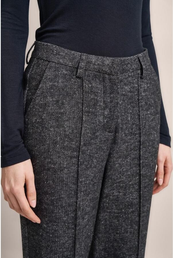 Bugatti Stoffen broek met wol-structuur