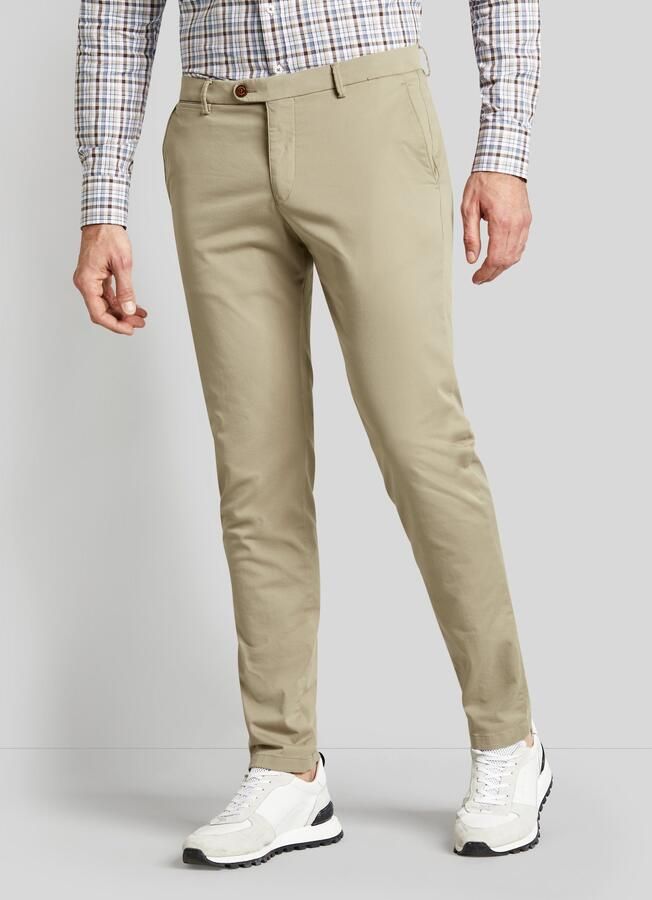 Bugatti Regular fit broek met knoop- en ritssluiting