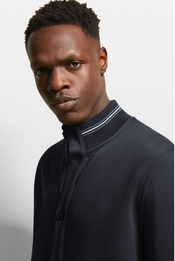 Bugatti Sweatshirt met collegkraag - Foto 5