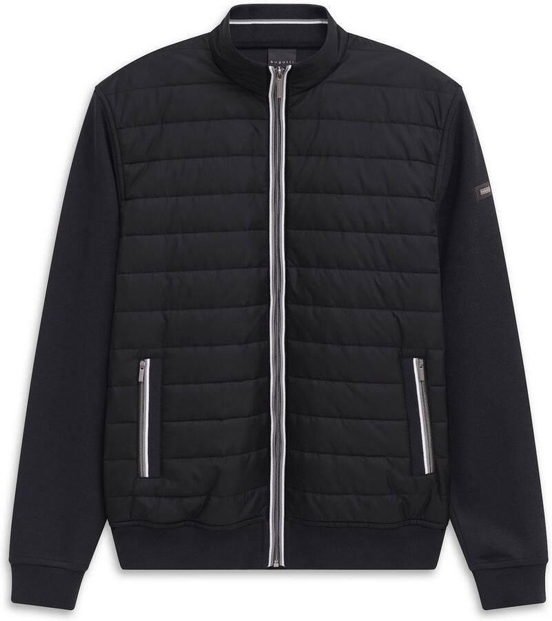 Bugatti Sweatvest Basic Essential Modern Fit in gewatteerde look