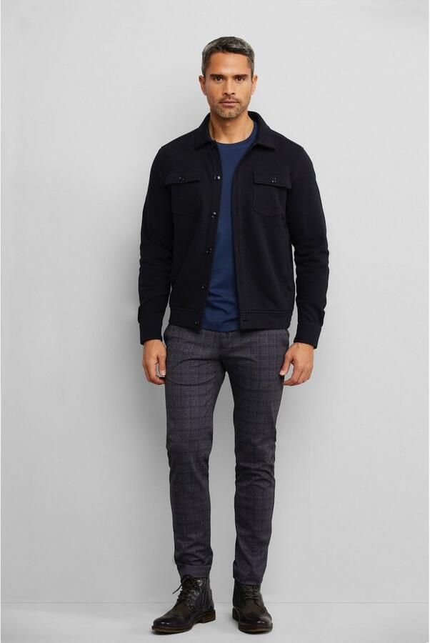 Bugatti Sweatvest in overhemd-look - Foto 4