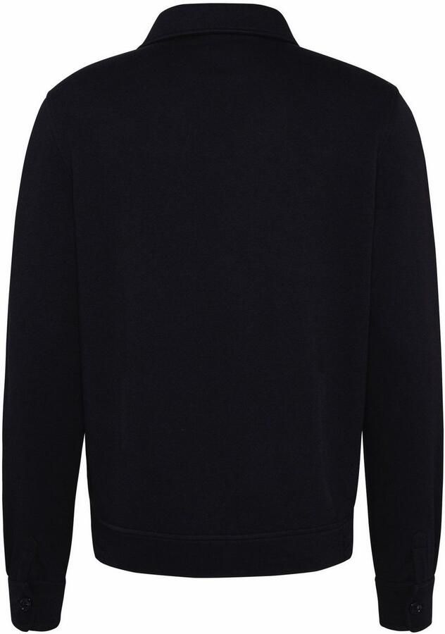 Bugatti Sweatvest in overhemd-look