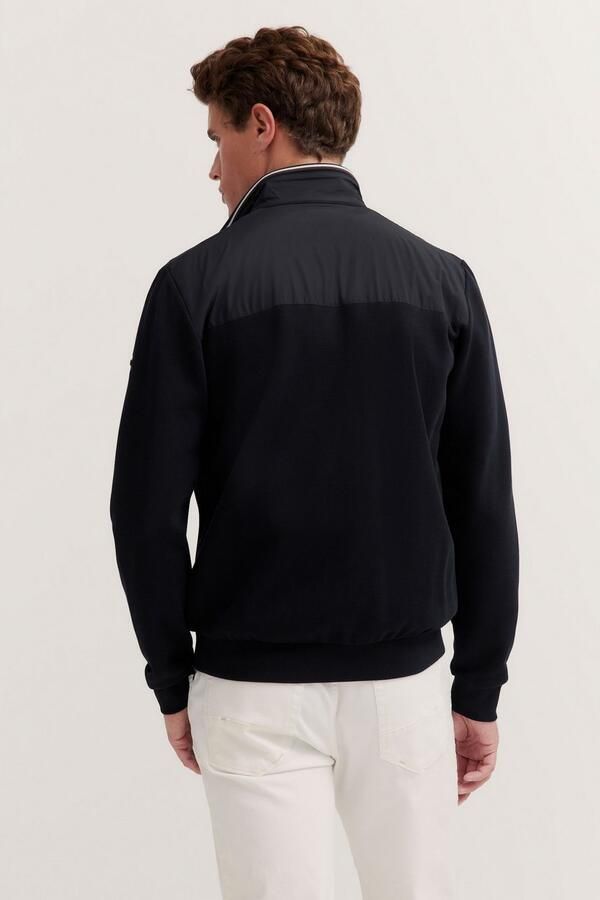 Bugatti Sweatvest met rits en staande kraag - Foto 6