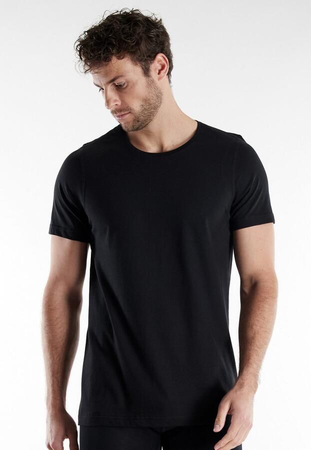 Bugatti T-shirt Bari Ronde hals korte mouw basic katoen zacht comfortabel (Set van 2) - Foto 2