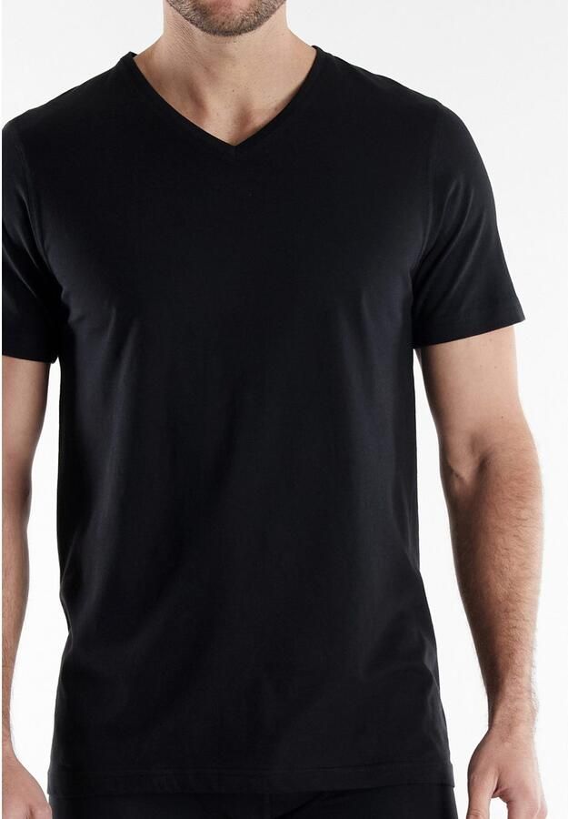 Bugatti T-shirt Bari V-hals korte mouw basic katoen zacht ade d (Set van 2) - Foto 2