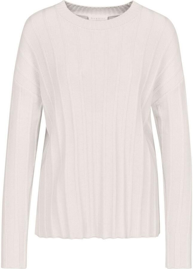 Bugatti Trui met ronde hals in chique look