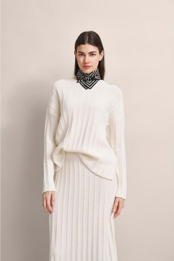 Bugatti Trui met ronde hals in chique look - Foto 4