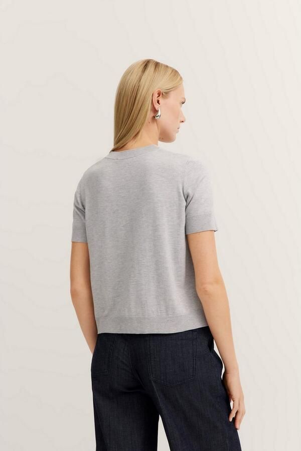 Bugatti Trui met ronde hals met korte mouwen - Foto 3