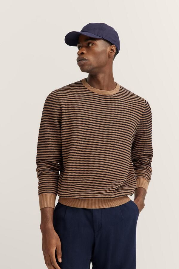 Bugatti Trui met ronde hals met strepen - Foto 7