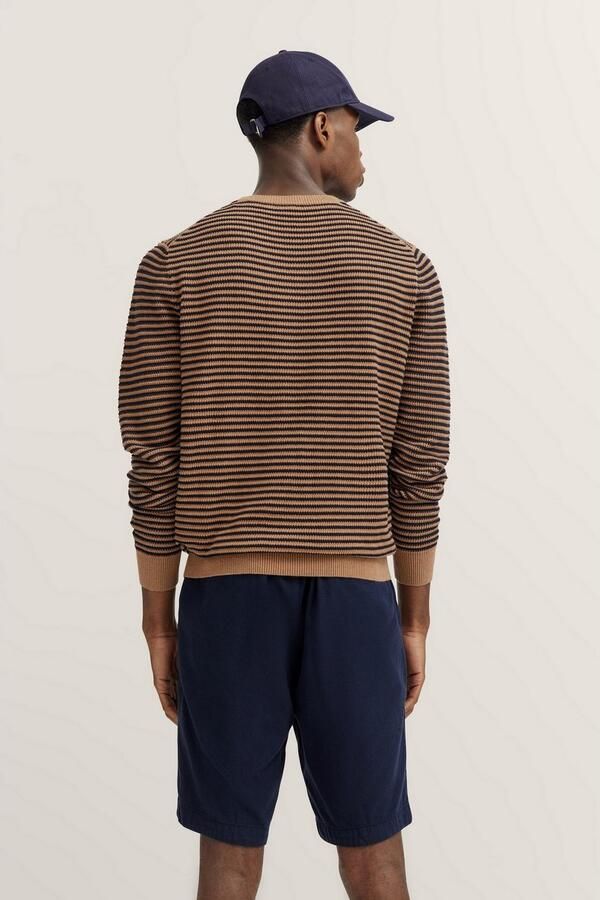 Bugatti Trui met ronde hals met strepen - Foto 5