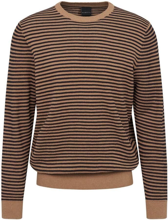 Bugatti Trui met ronde hals met strepen - Foto 2