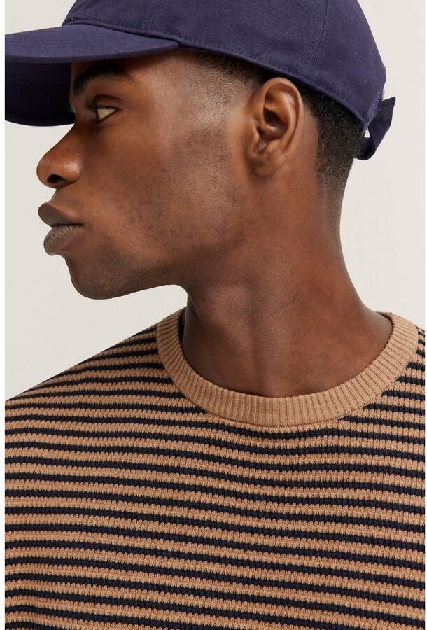 Bugatti Trui met ronde hals met strepen - Foto 4