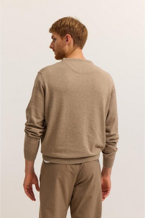 Bugatti Trui met ronde hals Regular fit Basic Essential van zuiver katoen - Foto 2