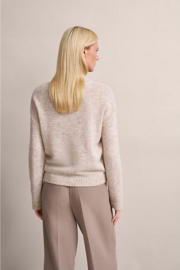 Bugatti Trui met ronde hals van alpaca-wolmix - Foto 6