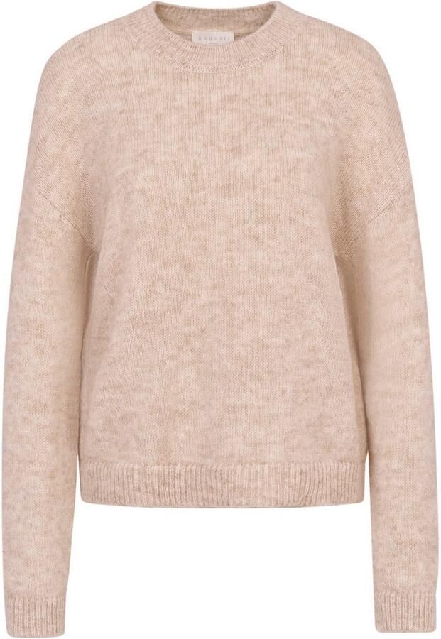 Bugatti Trui met ronde hals van alpaca-wolmix