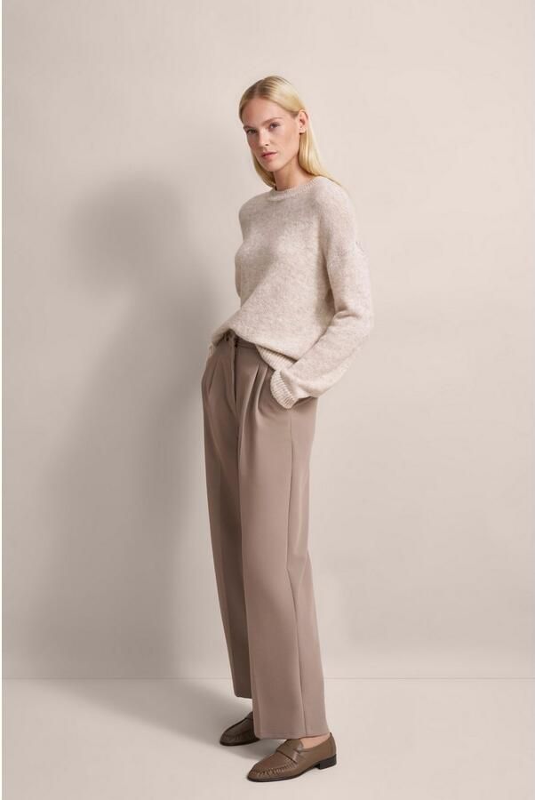 Bugatti Trui met ronde hals van alpaca-wolmix - Foto 5