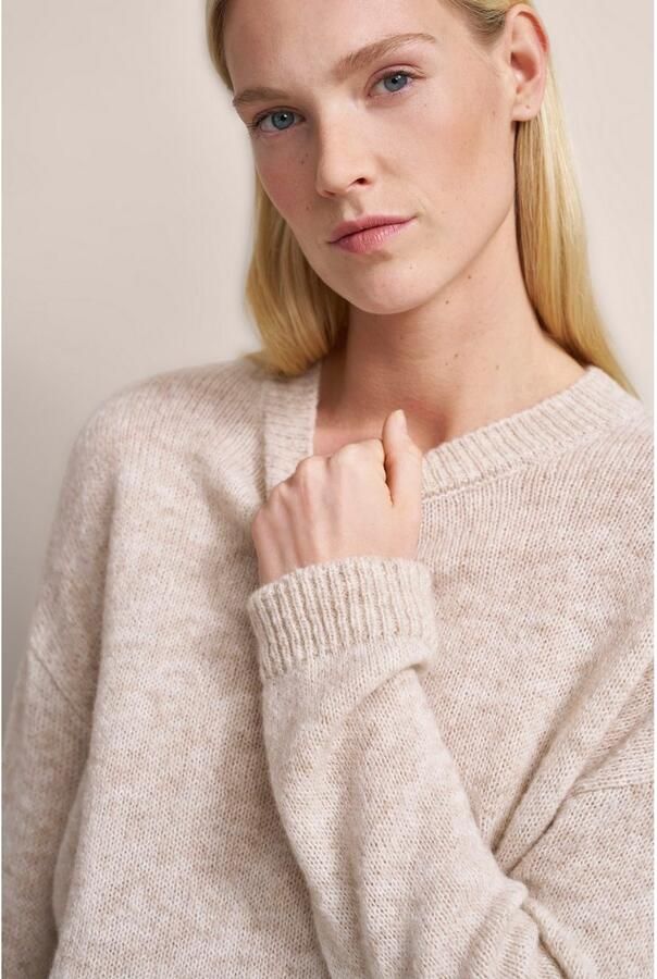 Bugatti Trui met ronde hals van alpaca-wolmix - Foto 4