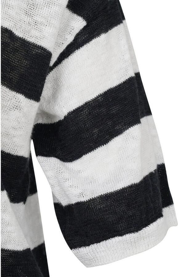 Bugatti Trui met ronde hals van lichte katoen-linnenmix - Foto 5