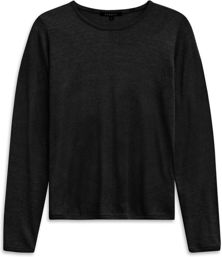 Bugatti Trui met ronde hals Weich & elegant van een kasjmiermix - Foto 3