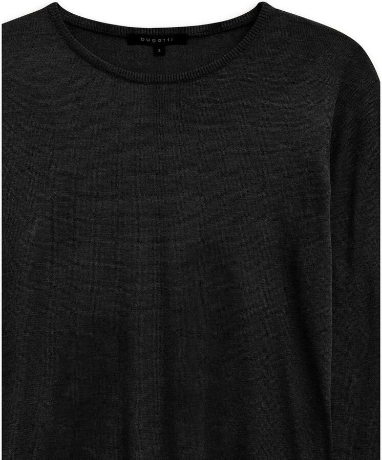 Bugatti Trui met ronde hals Weich & elegant van een kasjmiermix