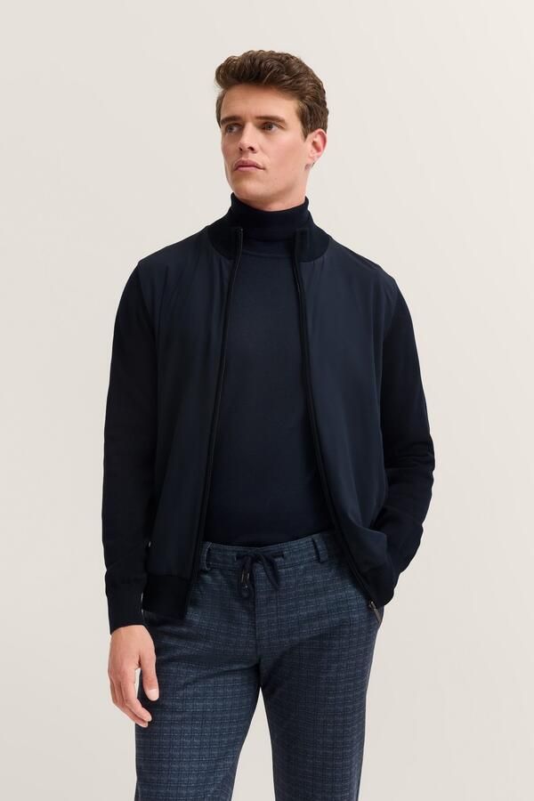 Bugatti Regular fit bomberjack van puur katoen met ritssluiting - Foto 6