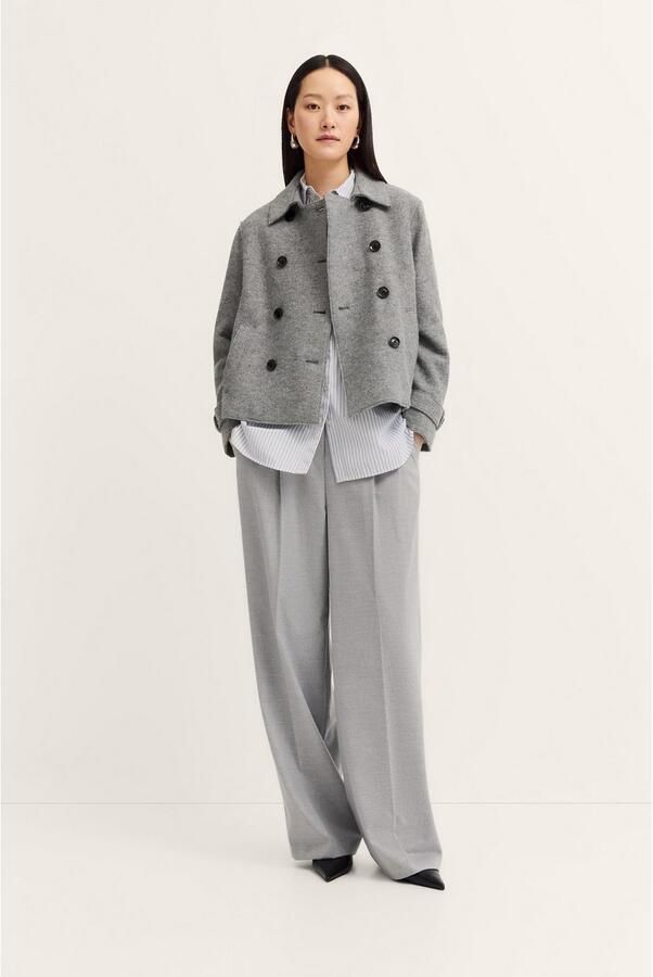 Bugatti Wollen jack Flexcity Stretch in losse fit met openkantig gekookte wol - Foto 3