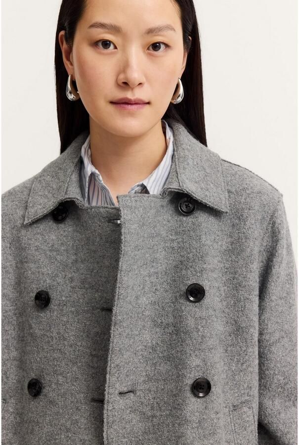 Bugatti Wollen jack Flexcity Stretch in losse fit met openkantig gekookte wol - Foto 2