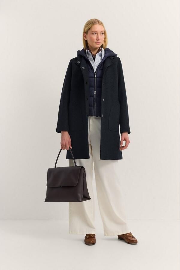 Bugatti Wollen jas MODERN FIT met capuchon & uitneembaar vest - Foto 6