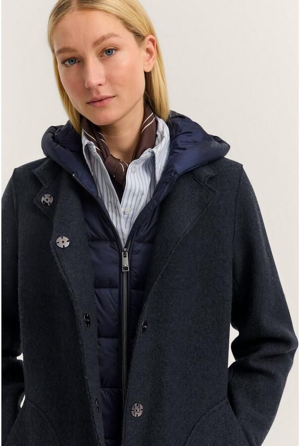 Bugatti Wollen jas MODERN FIT met capuchon & uitneembaar vest - Foto 5