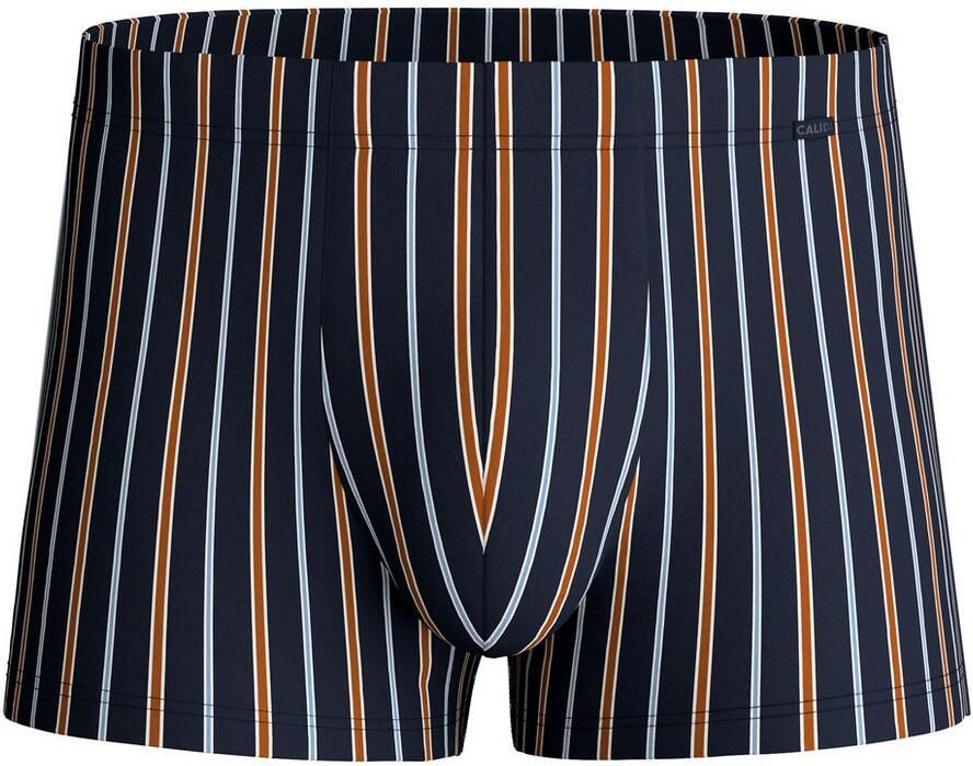 CALIDA Boxershort Grafic Cotton gestreept zonder gulp overtrokken band