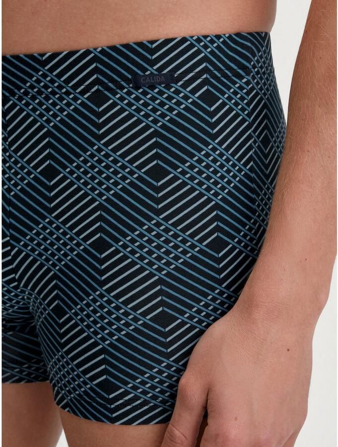 CALIDA Boxershort Grafic Cotton gestreept zonder gulp overtrokken band - Foto 2