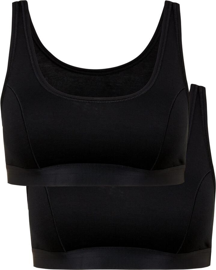 CALIDA Bustier Benefit Women 2-laags cupgedeelte zonder beugel elastisch single jersey (Set van 2) - Foto 9