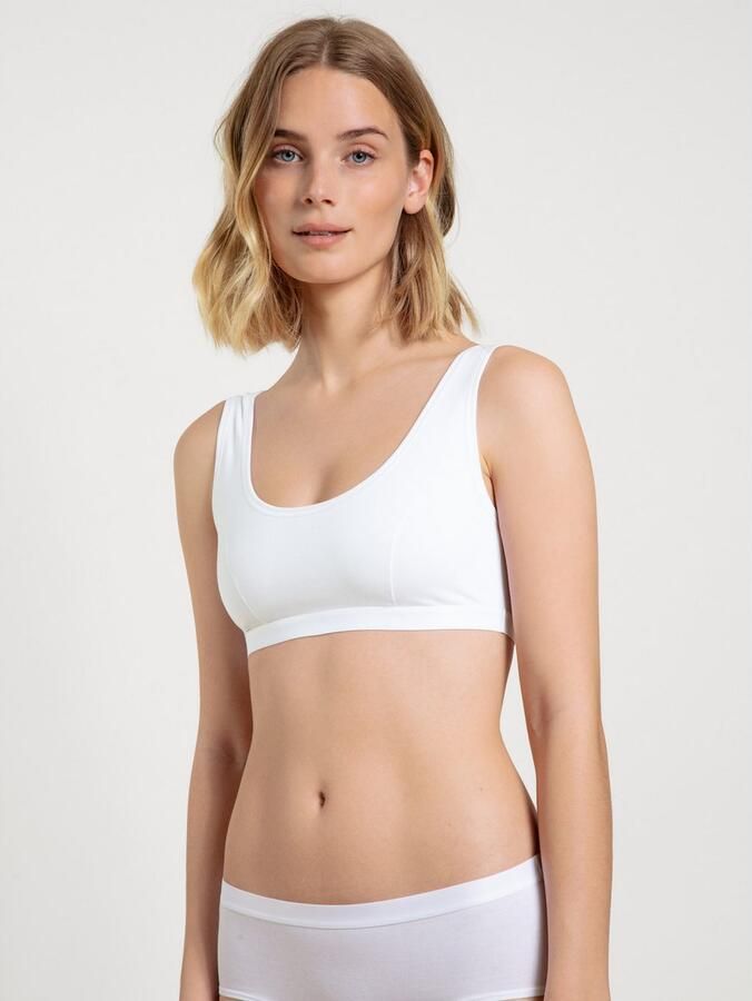 CALIDA Bustier Benefit Women 2-laags cupgedeelte zonder beugel elastisch single jersey (Set van 2) - Foto 5