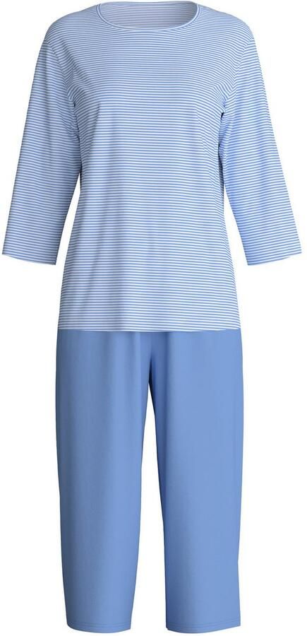 CALIDA Capripyjama Lovely Night Ronde halslijn katoen ade d 3 4-lengte (2-delig) - Foto 4