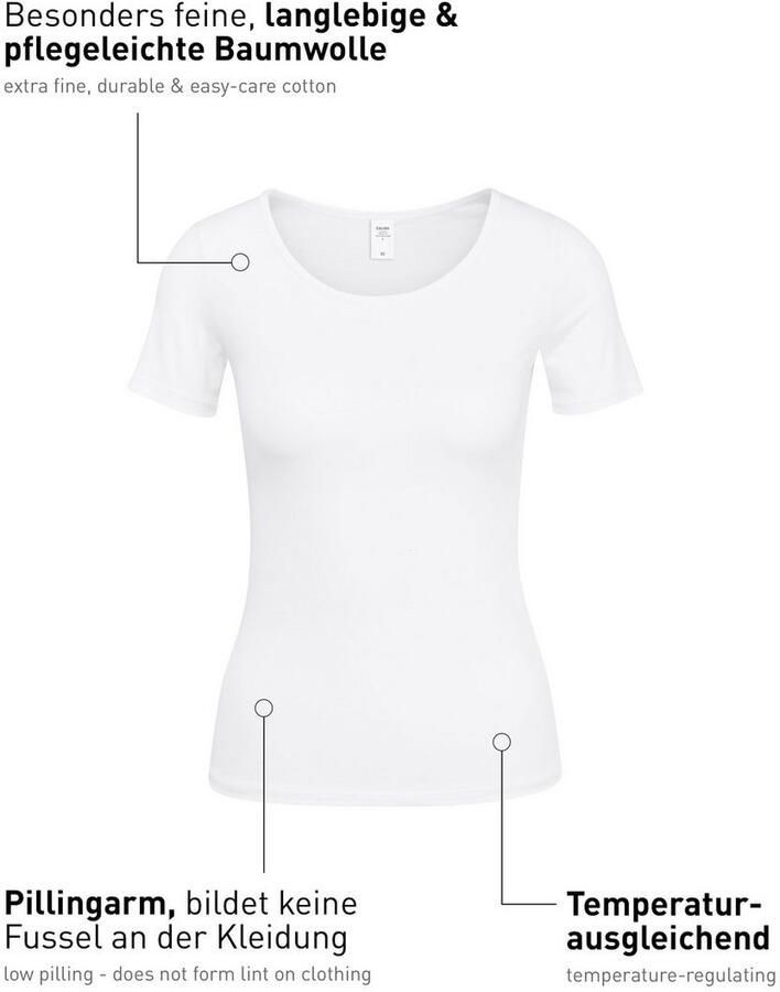 CALIDA Hemd Natural Comfort met ronde hals en verminderde pillingvorming - Foto 5