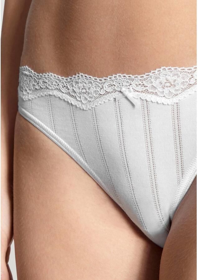 CALIDA Heupslip Etude Toujours florale kant single jersey zacht krijtstreep-look - Foto 7